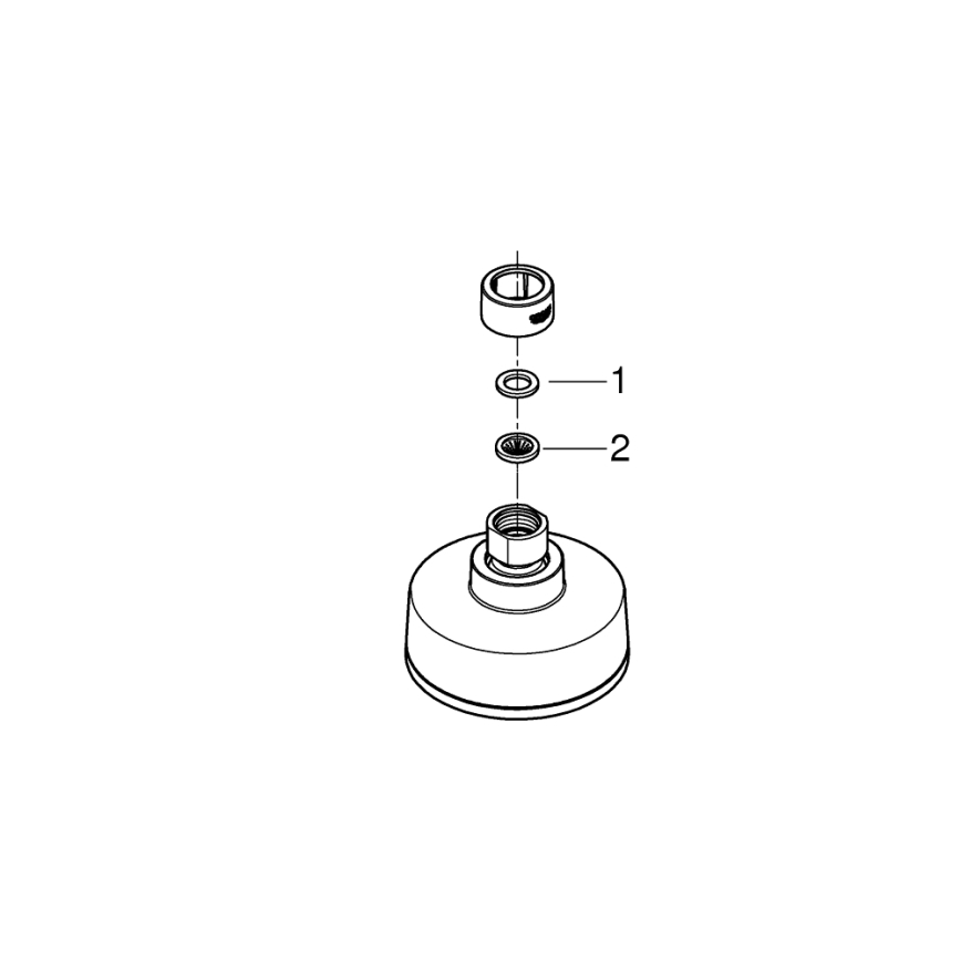 GROHE 26366001 - Dušas galva RAINSHOWER 210 mm spīdīgs hroms