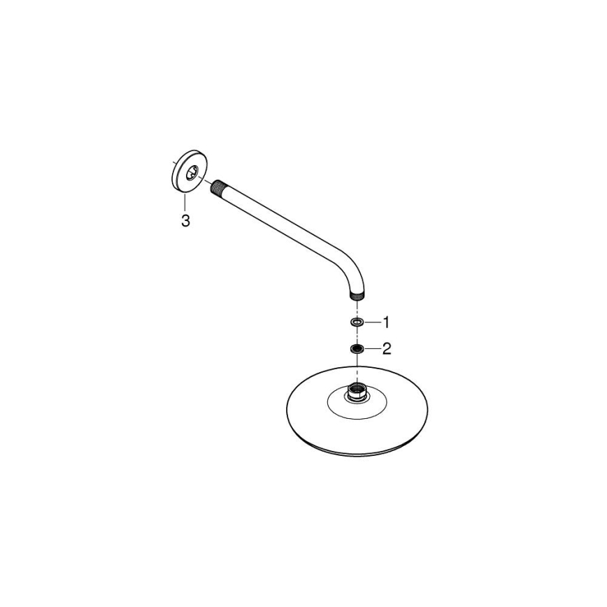 GROHE 26412000 - Dušas galva TEMPESTA 210 286 mm spīdīgs hroms