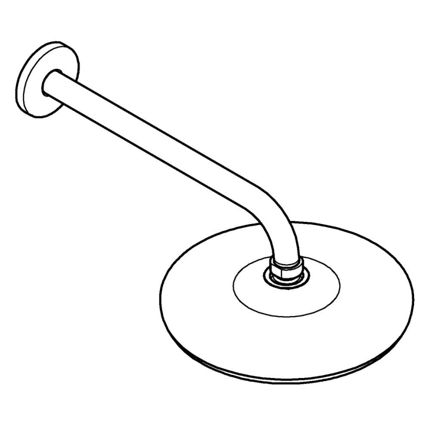 GROHE 26412000 - Dušas galva TEMPESTA 210 286 mm spīdīgs hroms