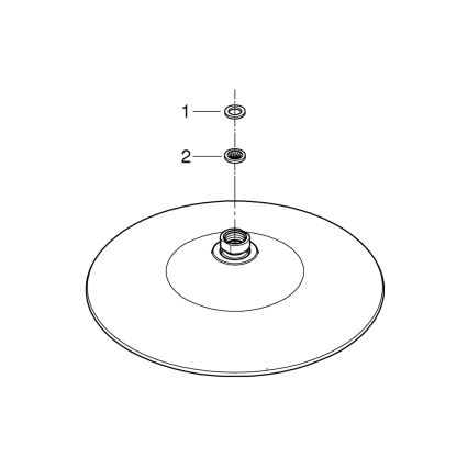 GROHE 26456000 - Dušas galva EUPHORIA Ø 260 mm spīdīgs hroms