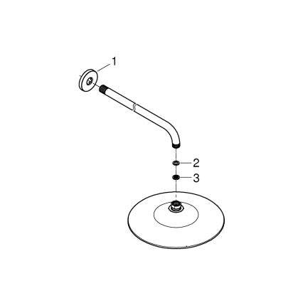 GROHE 26459000 - Dušas galva EUPHORIA 260, 380 mm, spīdīgs hroms