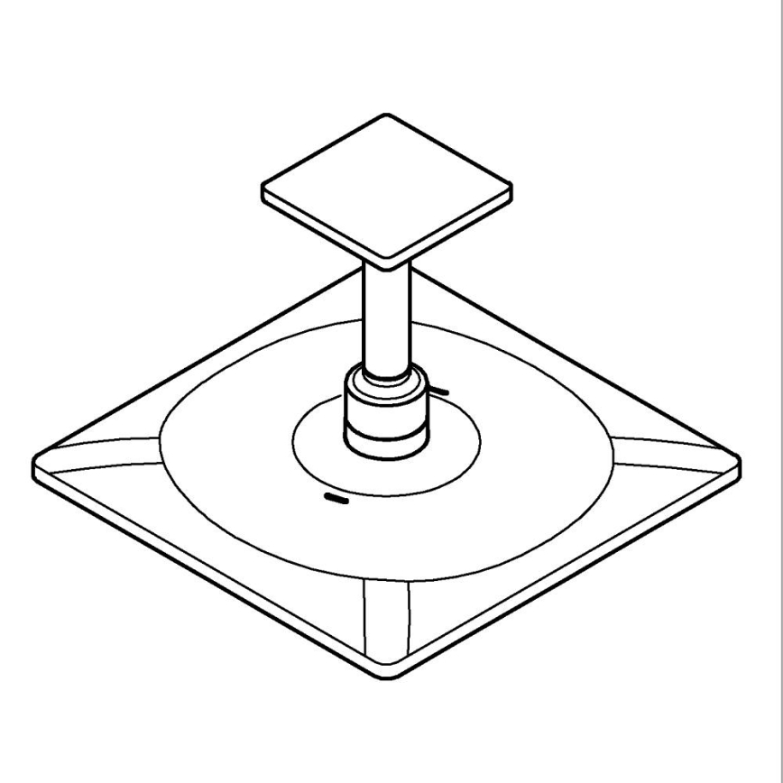 GROHE 26481000 - Dušas galvas komplekts RAINSHOWER SMARTACTIVE 310 CUBE 310 mm hromēts