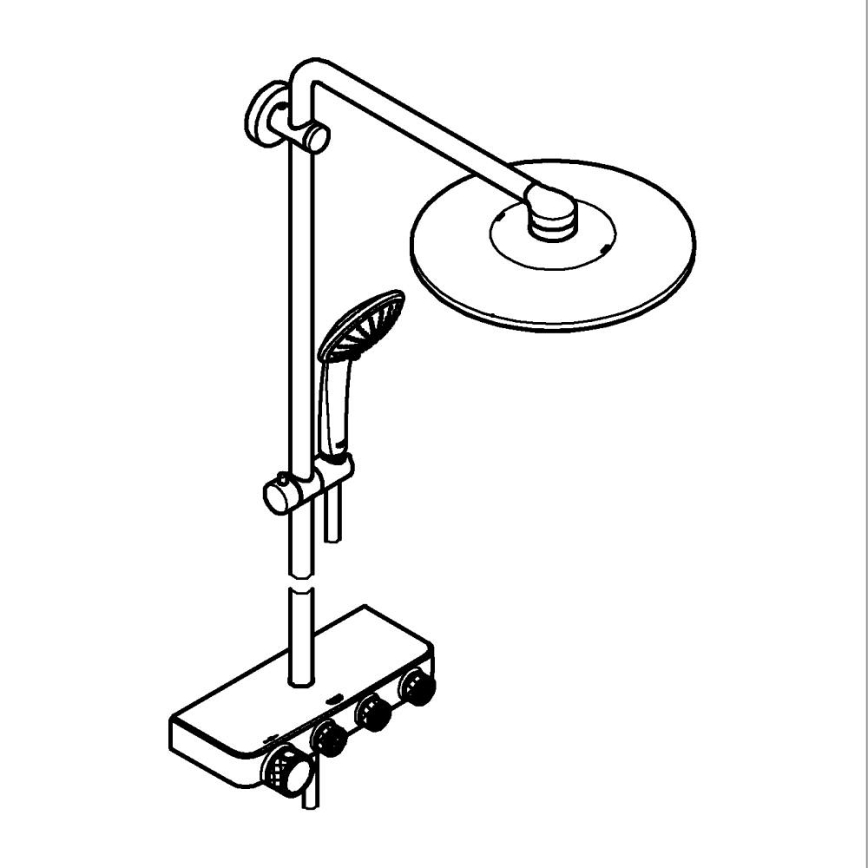 GROHE 26507000 - Dušas sistēma EUPHORIA SMARTCONTROL 310 DUO spīdīgs hroms