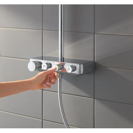 GROHE 26508000 - Dušas sistēma EUPHORIA SMARTCONTROL 310 CUBE ar spīdīgu hroma apdari