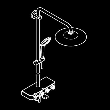 GROHE 26510000 - Dušas sistēma EUPHORIA SMARTCONTROL 450 mm, spīdīgs hroms