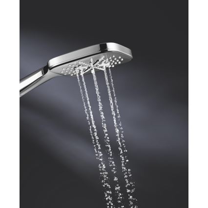 GROHE 26550000 - Rokas duša RAINSHOWER SMARTACTIVE 130 CUBE, spīdīgs hroms