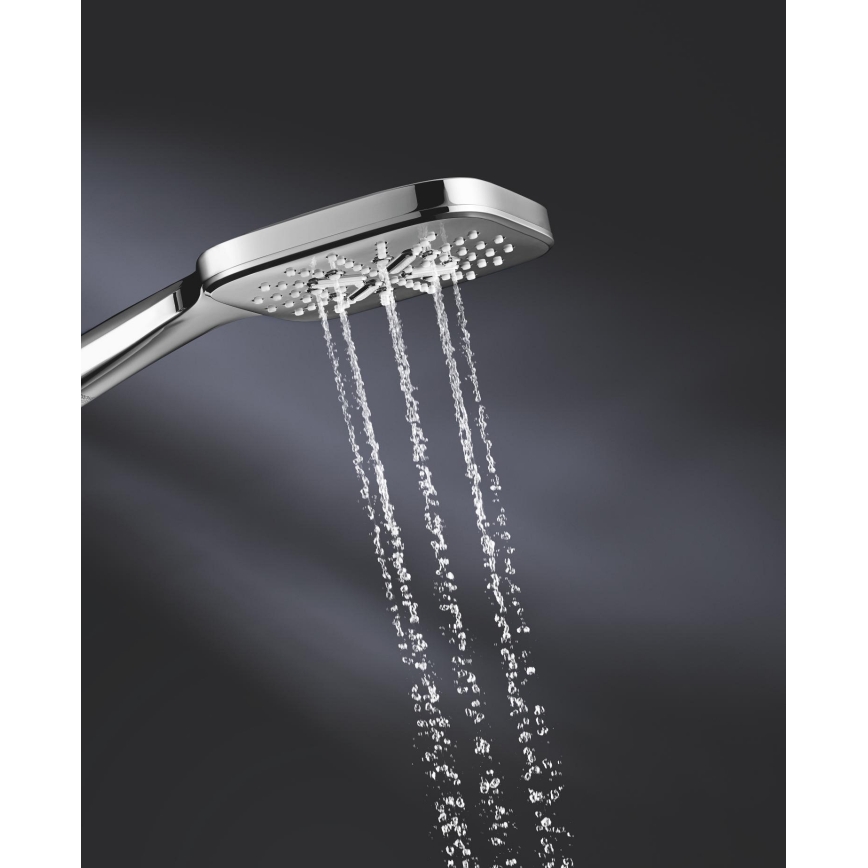 GROHE 26550000 - Rokas duša RAINSHOWER SMARTACTIVE 130 CUBE, spīdīgs hroms