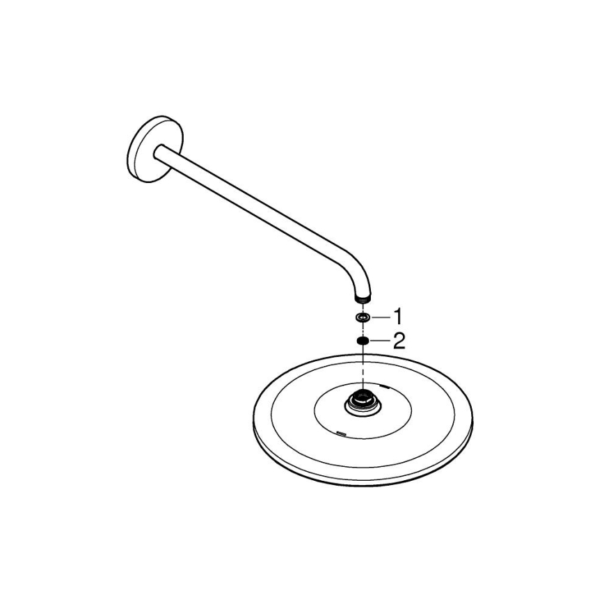 GROHE 26557000 - Dušas galvas komplekts RAINSHOWER 310 422 mm spīdīgs hroms