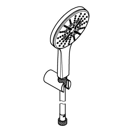 GROHE 26581000 - Dušas komplekts RAINSHOWER SMARTACTIVE 130 1500 mm hromēts