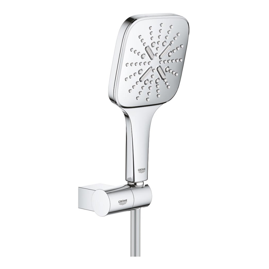 GROHE 26588000 - RAINSHOWER SMARTACTIVE 130 CUBE rokas dušas komplekts, spīdīgs hroms