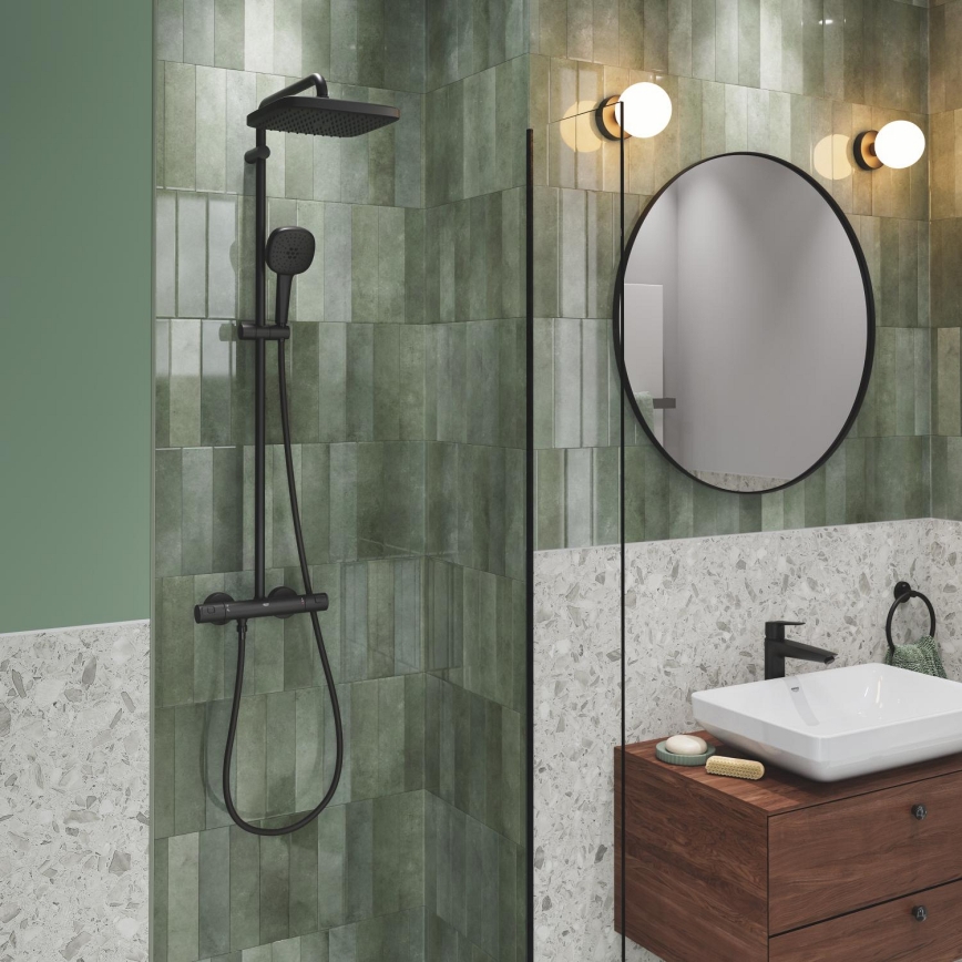 GROHE 266962431 - Dušas sistēma VITALIO COMFORT 250 250 × 250 mm melna