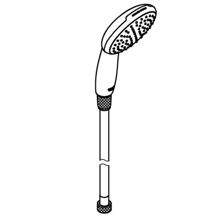 GROHE 26720001 - Rokas duša VITALIO START 110 1500 mm pulēts hroms