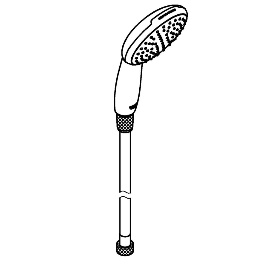 GROHE 26720001 - Rokas duša VITALIO START 110 1500 mm pulēts hroms