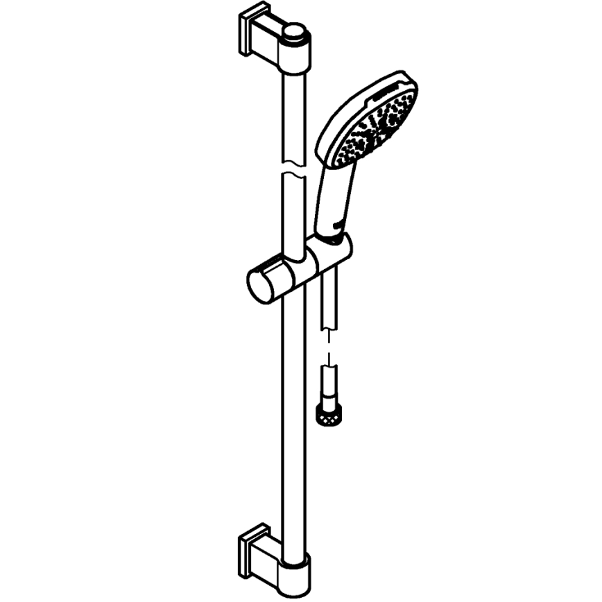GROHE 26932001 - dušas komplekts VITALIO COMFORT 110, 900 mm, spīdīgs hroms