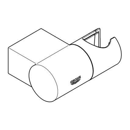 GROHE 27055000 - Sienas dušas turētājs RAINSHOWER spīdīgs hroms