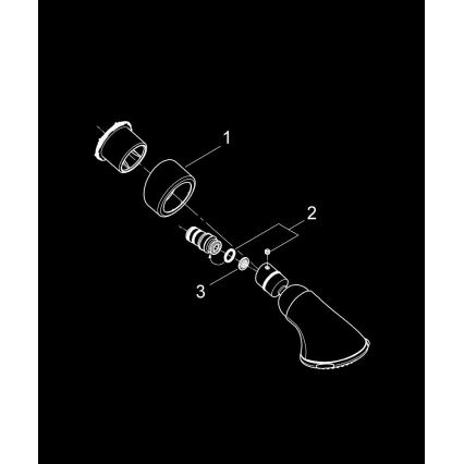 GROHE 27062000 - Dušas galva RELEXA 100 Five 95 mm glancēts hroms