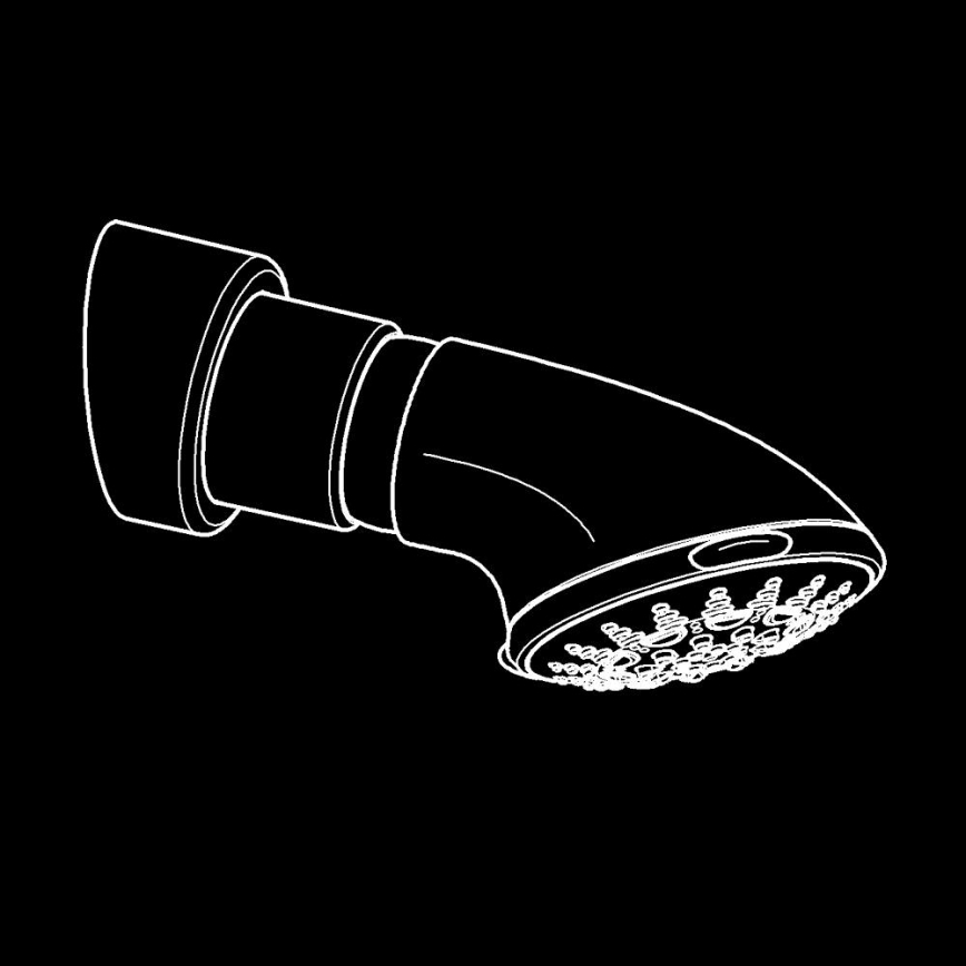 GROHE 27062000 - Dušas galva RELEXA 100 Five 95 mm glancēts hroms