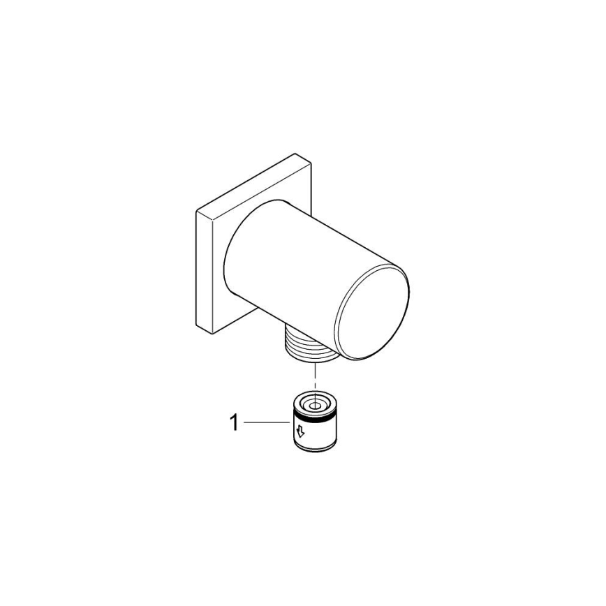 GROHE 27076000 - sienas elkonis RAINSHOWER spīdīgs hroms