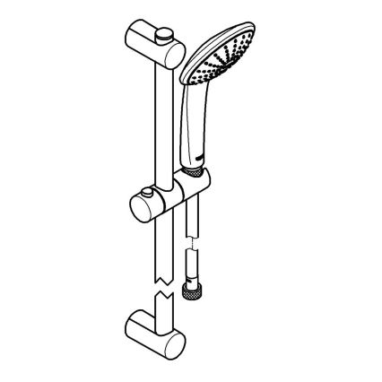 GROHE 27322000 - Dušas komplekts VITALIO JOY 600 mm spīdīgs hroms