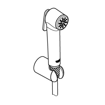 GROHE 27513AL1 -Rokas bidē duša TEMPESTA-F TRIGGER SPRAY 30 1250 mm grafīts