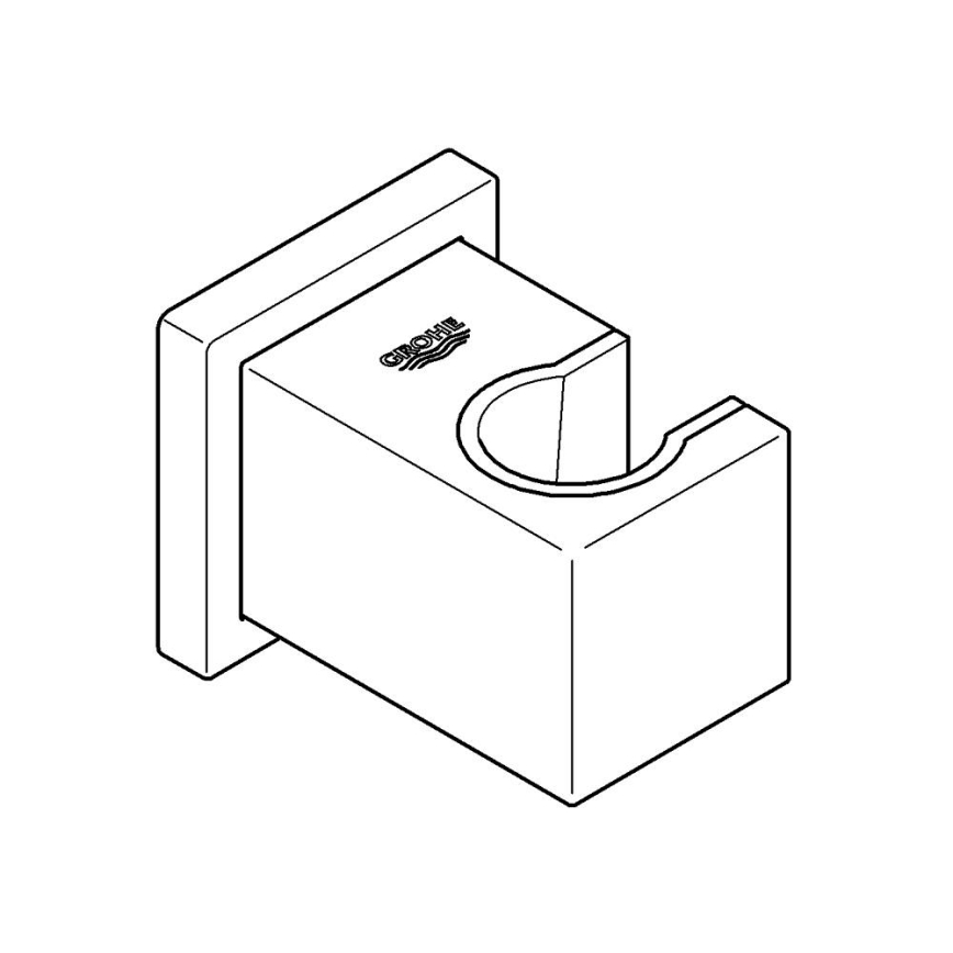 GROHE 27693000 - EUPHORIA CUBE sienas dušas turētājs, spīdīgs hroms