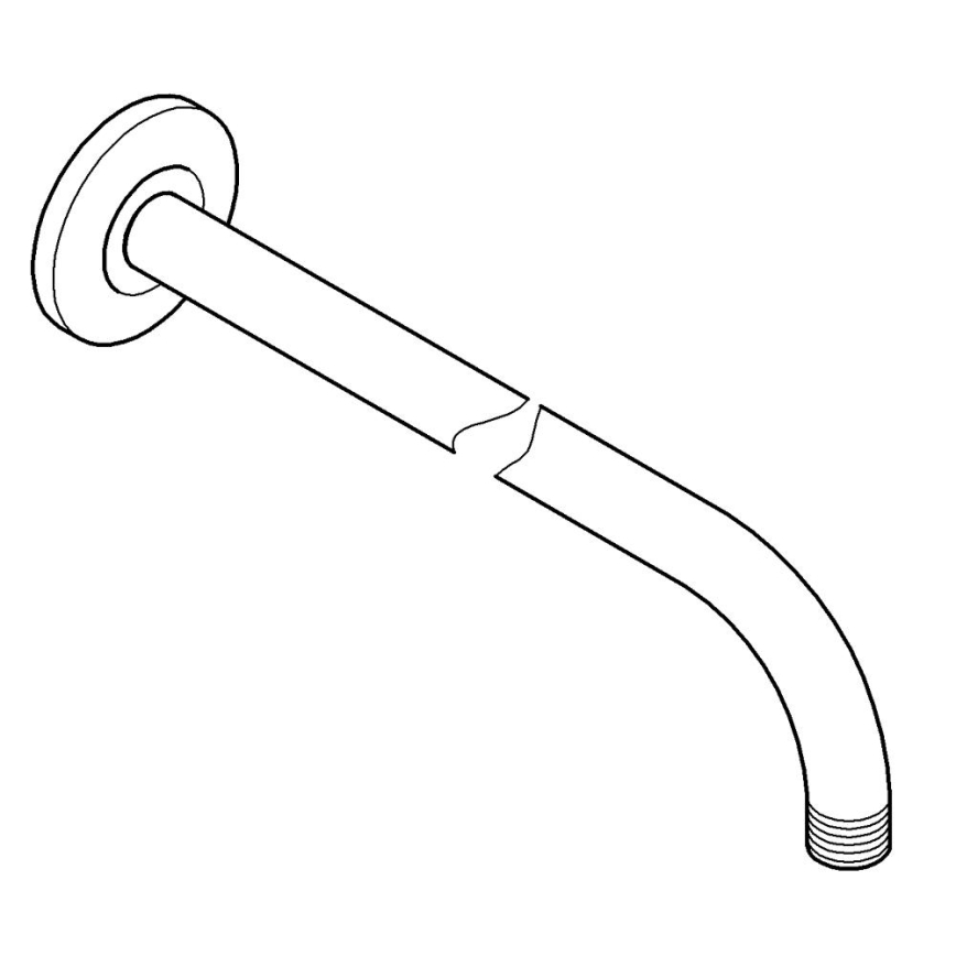 GROHE 27851000 - Dušas roka TEMPESTA 400 mm spīdīgs hroms