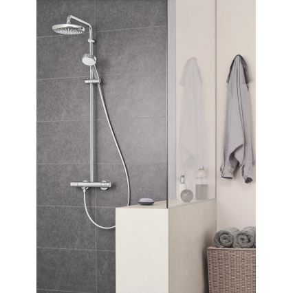 GROHE 27922001 - Dušas komplekts ar termostatisko jaucējkrānu TEMPESTA COSMOPOLITAN 210 spīdīgs hroms