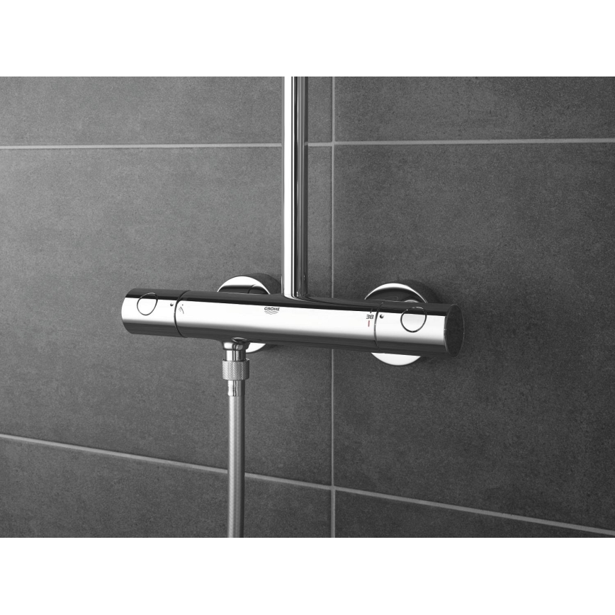 GROHE 27922001 - Dušas komplekts ar termostatisku jaucējkrānu TEMPESTA COSMOPOLITAN 210 glancēts hroms