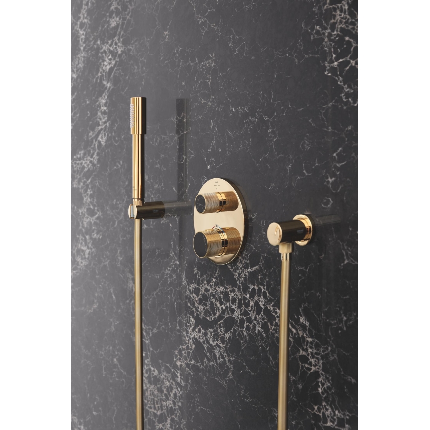GROHE 28388GL0 - Dušas šļūtene SILVERFLEX 1750 mm birstēta zelta