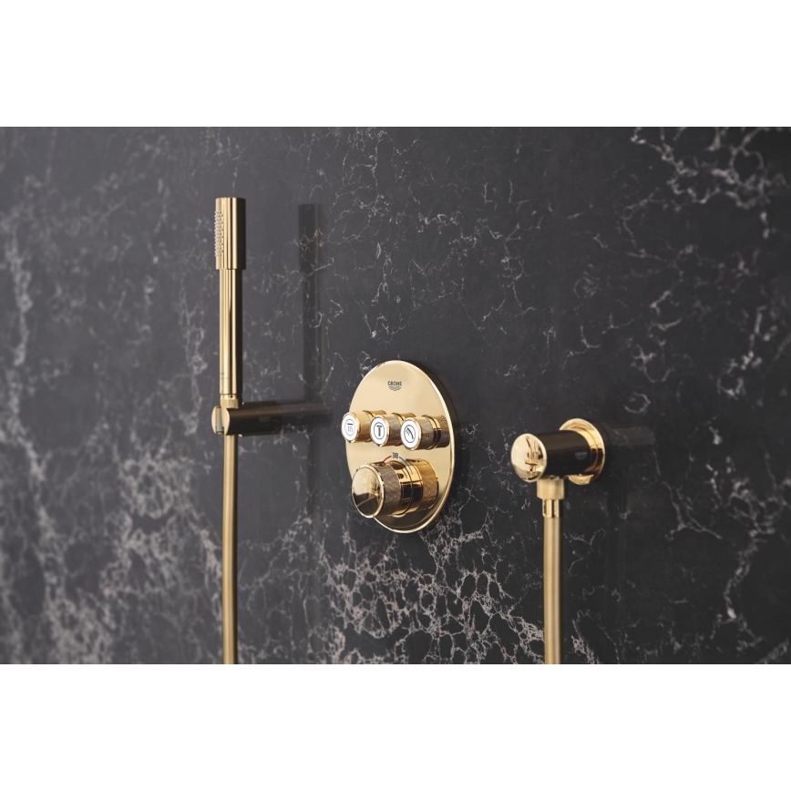 GROHE 28388GL0 - Dušas šļūtene SILVERFLEX 1750 mm birstēta zelta