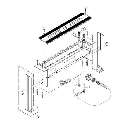 GROHE 29037000 - Montāžas korpuss 45 mm caurumam vannas maisītājam, spīdīgs hroms