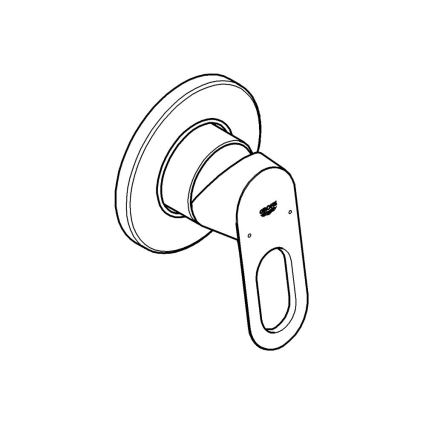 GROHE 29042000 - Dušas jaucējkrāns BAULOOP spīdīgs hroms