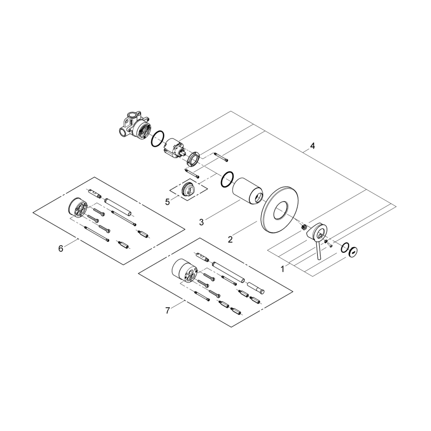 GROHE 29048000 - Dušas jaucējkrāns BAUCLASSIC spīdīgs hroms