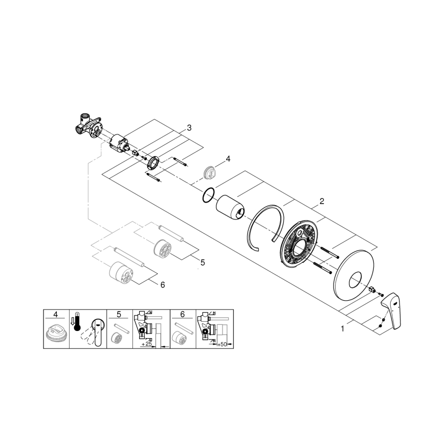 GROHE 29116000 - Dušas jaucējkrāns START FLOW spīdīgs hroms