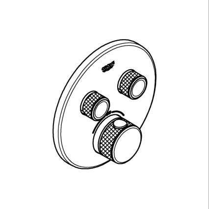 GROHE 29119GN0-Termostats iebūvei GROHTHERM SMARTCONTROL birstēta zelta apdare