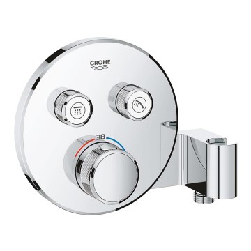 GROHE 29120000 - termostatiskais iebūvējamais dušas jaucējkrāns GROHTHERM SMARTCONTROL + hromēts turētājs