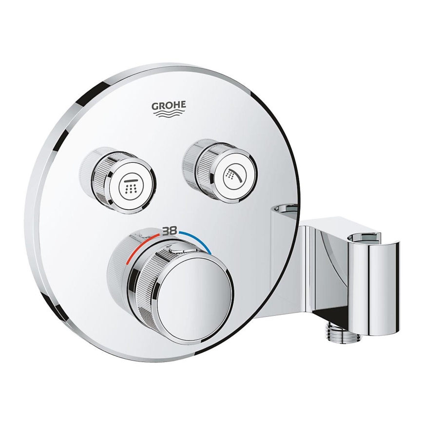 GROHE 29120000 - termostatiskais iebūvējamais dušas jaucējkrāns GROHTHERM SMARTCONTROL + hromēts turētājs