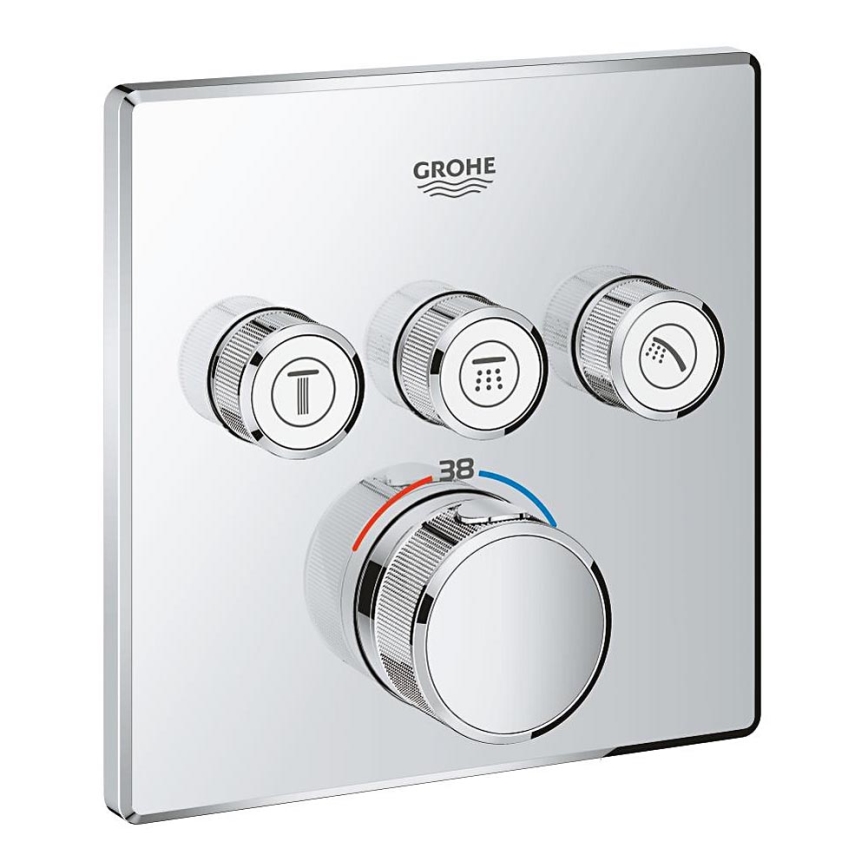 GROHE 29126000 - Termostatiskais jaucējkrāns GROHTHERM SMARTCONTROL pulēts hroms