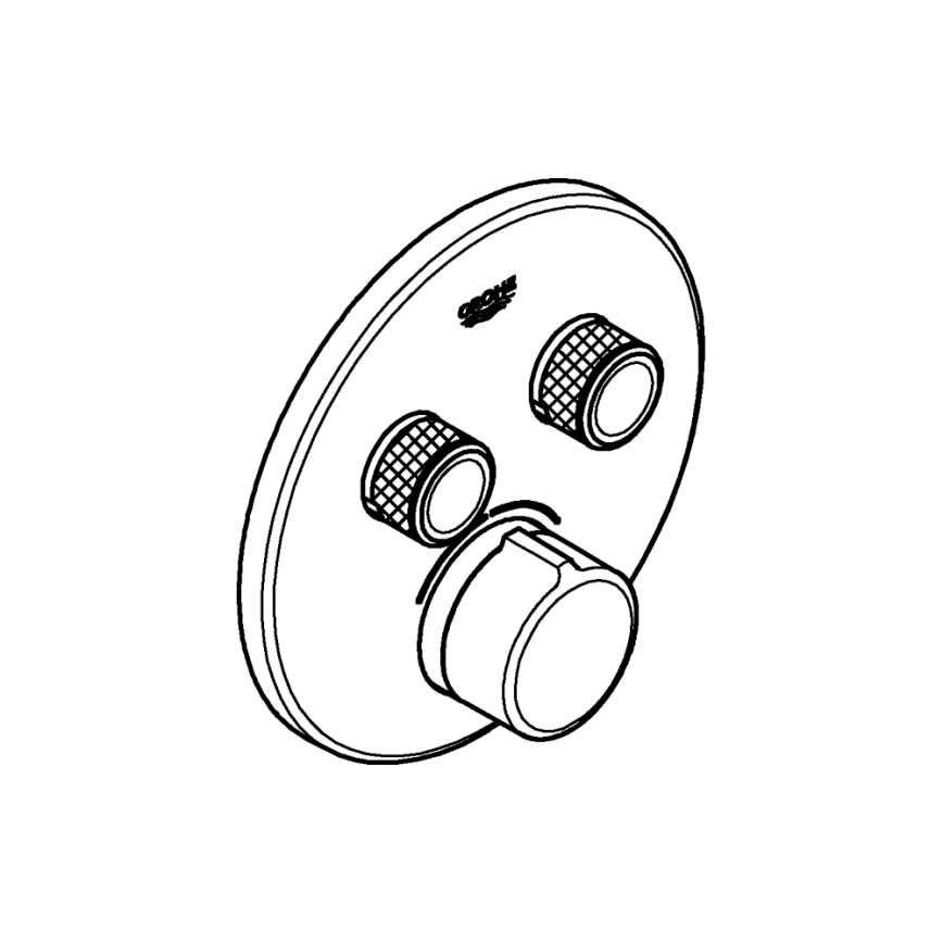 GROHE 29145000 - Vāciņš iebūvējamam SMARTCONTROL jaucējkrānam, spīdīgs hroms