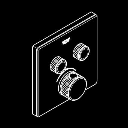 GROHE 29156LS0 – GROHTHERM SMARTCONTROL iebūvējamais termostats, balts