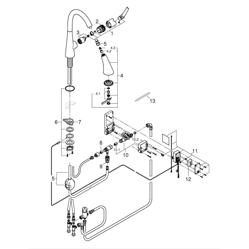 GROHE 30219002 - Elektroniska izlietnes jaucējkrāns ZEDRA TOUCH, spīdīgs hroms