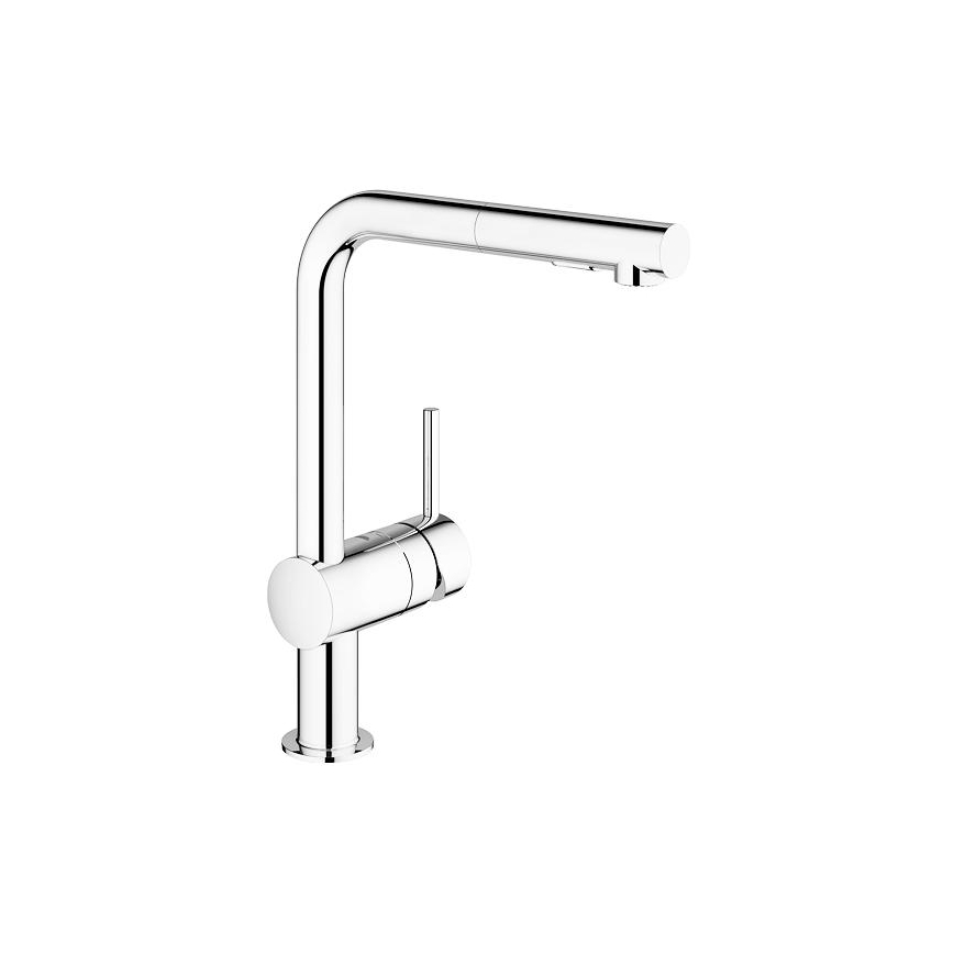 GROHE 30274000 - Virtuves izlietnes jaucējkrāns ar L-formas izteci, spīdīgs hroms