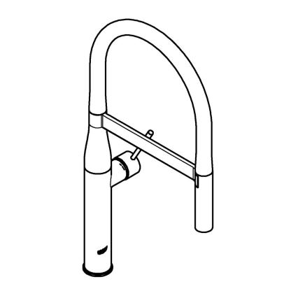 GROHE 30294000 - Izlietnes jaucējkrāns ESSENCE 530 mm spīdīgs hroms