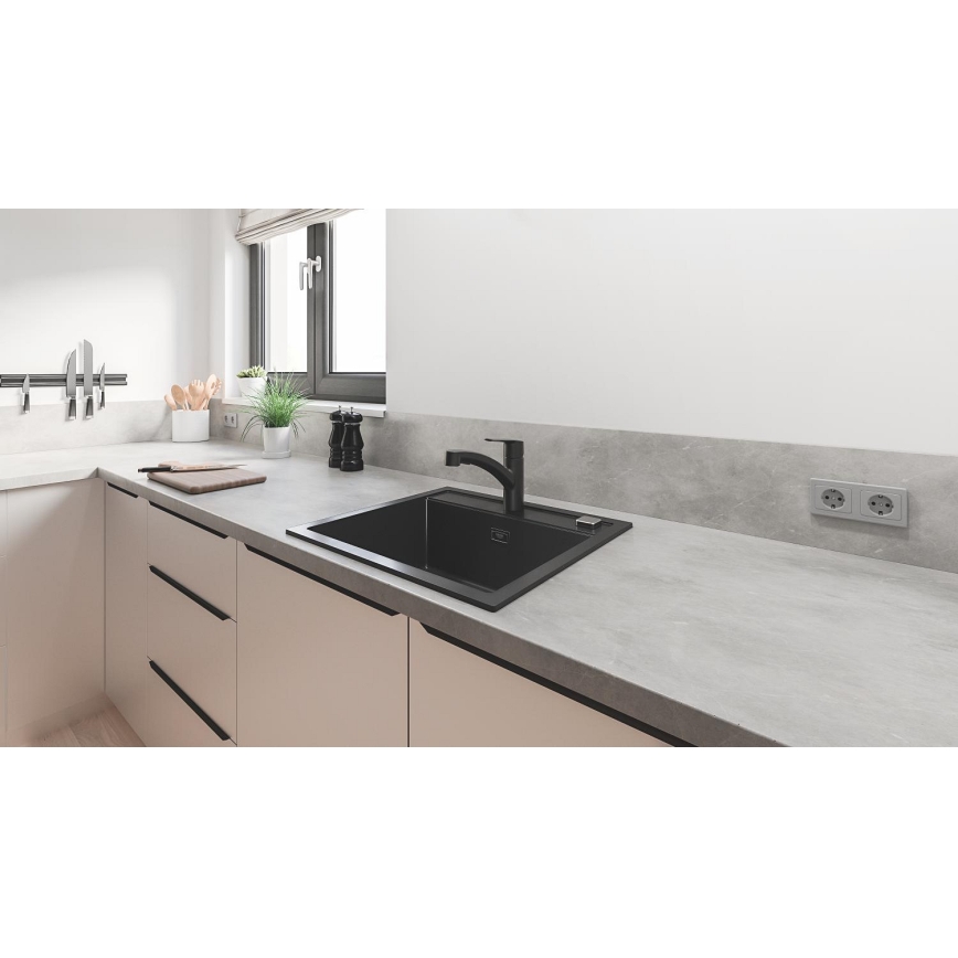 GROHE 303072431 - Virtuves jaucējkrāns START 185 × 227 mm melns