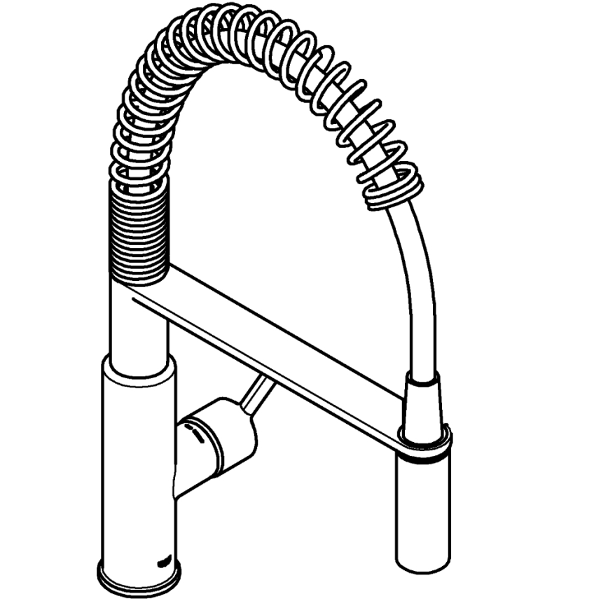 GROHE 30361000 - GET izlietnes jaucējkrāns, 455 mm, spīdīgs hroms
