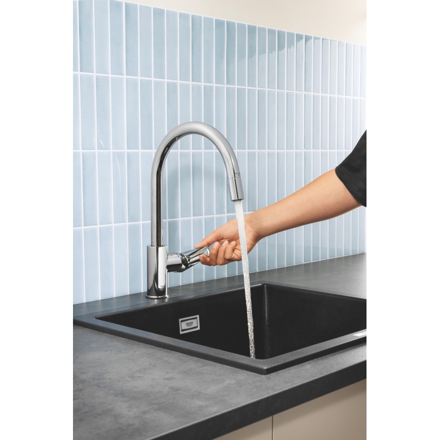 GROHE 30551000 - Izlietnes jaucējkrāns START EDGE 357 mm spīdīgs hroms