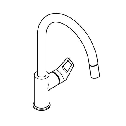 GROHE 30556000 - Izlietnes jaucējkrāns START LOOP 357 mm spīdīgs hroms