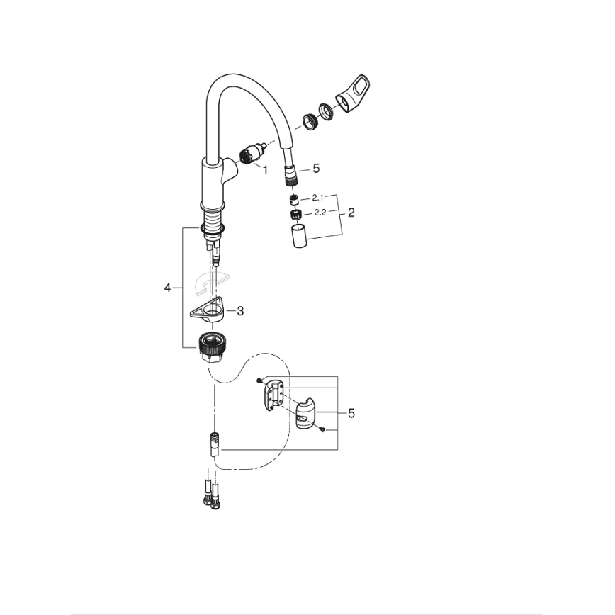 GROHE 30569000 - START FLOW izlietnes jaucējkrāns, 357 mm, spīdīgs hroms