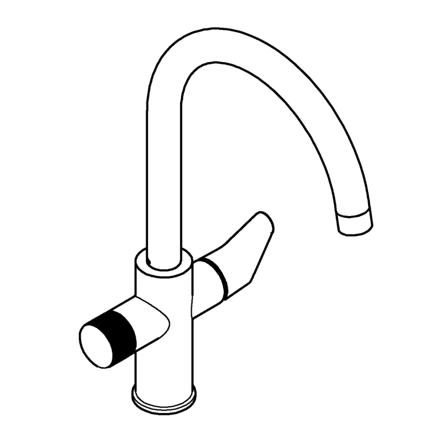 GROHE 30592000 - Izlietnes jaucējkrāns BLUE PURE StartCurve 411 mm spīdīgs hroms