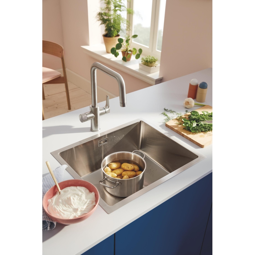 GROHE 30595DC0 - Izlietnes jaucējkrāns BLUE PURE, nerūsējošais tērauds